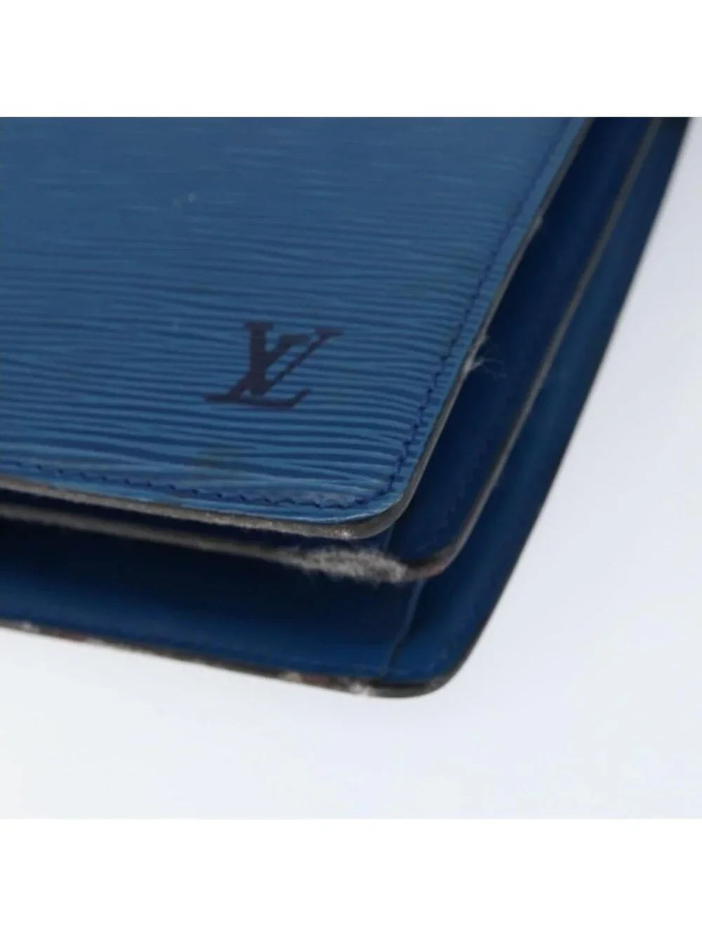 Authentic LOUIS VUITTON Epi Capuchin Shoulder Bag Blue M52345 LV